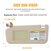 Left & Right Driver Passenger Side Sun Visor for Toyota