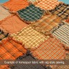 Pumpkin Spice 6 Autumn Homespun Cotton Plaid Fabric by JCS
