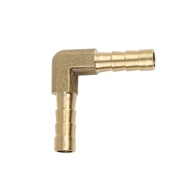 sourcing map Hose Nozzle Brass L Splitter 90 Degree Hose Connector 6.3 mm Thread Connector for Air Water Gas Oil