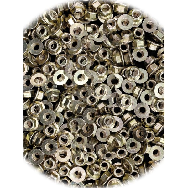 (Qty 25pcs) 5/8-11 Grade 8 All Metal Flange Lock Nuts