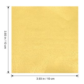 Kisangel 100pcs 4×4 Square Origami Paper Gold Beautiful Foil Folding Paper for Crafting and Painting Stocking Stuffers