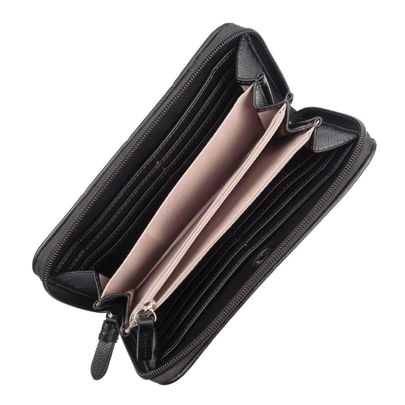 TOM TAILOR Rosabel Women's Zip Purse Large Black, black, 003612