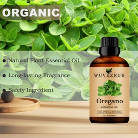 Oregano Essential Oils Organic, 120ML Pure and Natural Oregano Essential Oil for Aromatherapy Diffuser - Oregano /4 Fl Oz