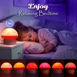 iKidiki Girls Toys Age 2 3 4 5 6 7 8 9 Year Old, Baby Lights Projector Mermaid Night Light Projector Mushroom Unicorn Toys for 2-9 Year Olds Girls Sensory Toys for Autism Birthday Gifts for 2-9 Year Old Girls