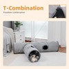 PAWZ Road Beautiful foldable cat tunnel, cat toy with ball,