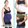 Maddie Moo Belly Band Seamless Maternity and Postpartum Shirt Extenders,