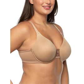 Vanity Fair Vanity Fair Womens Beauty Back Smoothing Bra, Bust Line Up To 1.5", Non Padded Cups H Minimizer Bra, Totally Tan, 34G US