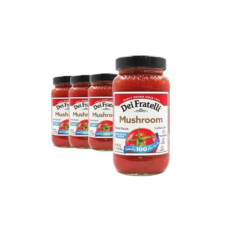 Dei Fratelli Mushroom Pasta Sauce (24 oz. jars; 4 pack)