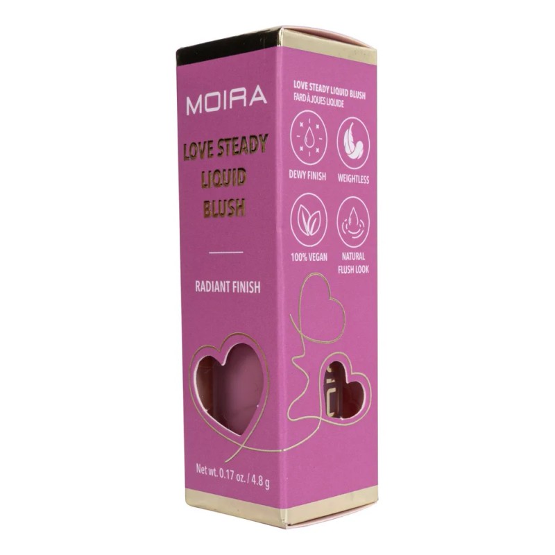 Rubor Líquido Matte Y Luminoso Love Steady Moira Cosmetics Tono