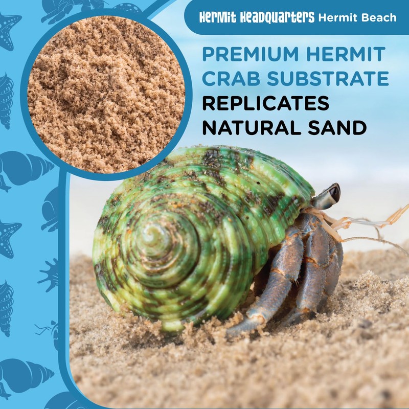 Fluker's All-Natural Premium Sand Substrate Mixture for Hermit Crabs, 12lbs