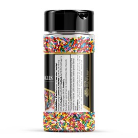 GranAroma Rainbow Sprinkles, 2.8 oz, Decorative, Cakes & Cupcakes