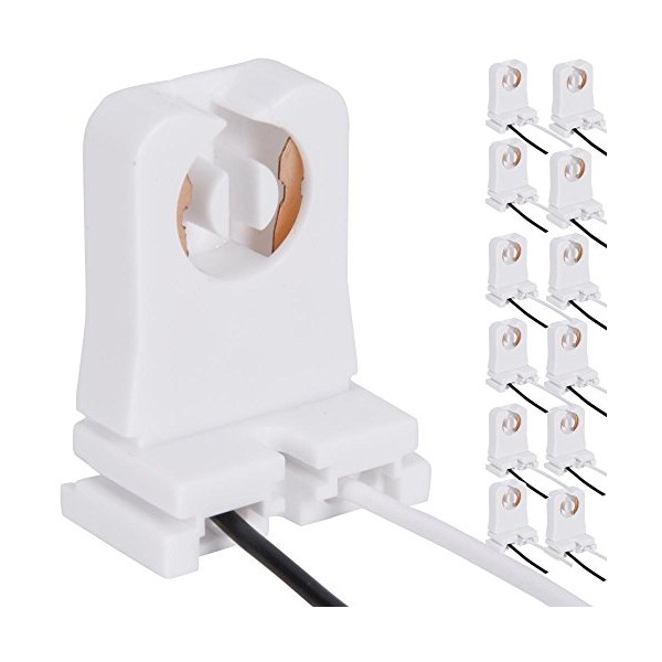 JACKYLED Non-Shunted Turn-Type T8 Lamp Holder UL Socket Tombstone with