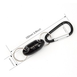 Crazy Shark Magnetic Net Release Aluminum Shell for Fly Fishing (Deep red)
