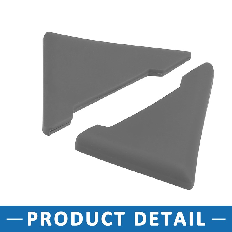 A ABSOPRO Car Door Corner Edge Guards Bumper Protector Gray