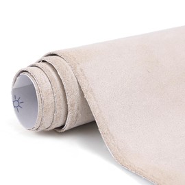 RadiantDecor Premium Beige Suede Fabric Wrap - 12x60 inch Suede Wrap for Car Interior - Self-Adhesive Microfiber and Synthetic Leather, Stretchable Interior Film for Car and Home Decor