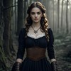 keland Medieval Corset Belt Women's Bodice Belt Leather Corset Belt