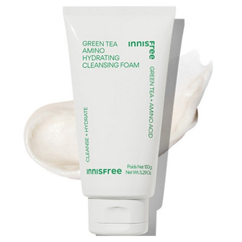Innisfree Green Tea Amino Moisture Cleansing Foam, 150g, 1 piece