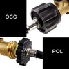 MOFLAME Dual POL Propane Tank Y-Splitter Converter Hose Adapter, 2