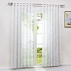 HeichkelL Transparent Curtain Burnout 1 Piece Voile Curtain Modern Curtain