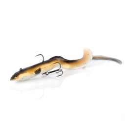 Savage Gear 3D Real EEL Pre-Rigged 12" 2 3/4oz SS OBP (Olive Brown Pearl) RE-R300-OBP,One Size