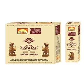 Parimal Sacred Scents Natural Pure Sandal Dhoop Sticks | 6 Packs of 50 Grams in a Box | Export Quality