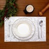 Sequin Placemats Set of 6, Heat-Resistant Dining Table Mats, Stain-Resistant