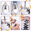 SULPO Elastic rubber laces without ties, flat, with screw closure,
