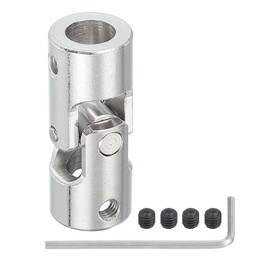 PATIKIL Rotatable Universal Steering Shaft 8mm to 8mm Inner Dia, U Joint Shaft Coupling U Joints Coupler Connector Accessories with M4 Screws for Motor Model Robots