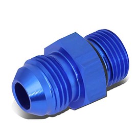 Auto Dynasty AN8 8AN AN-8 M18*1.5 Oil/Fuel Line Hose/Gauge Male/Female Fitting Adapter Aluminum Blue