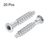 sourcing map 20Pcs M5x30mm Hex Socket Countersunk Head Self Tapping