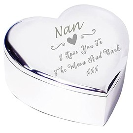 Chris Bag Of Goodies Nan Trinket Box Gift I Love You To The Moon and Back From Grandson Grandaughter Novelty Keepsake Idea