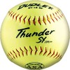 Dudley USSSA Thunder SY FP Yellow Synthetic Cover, Blue Stitch