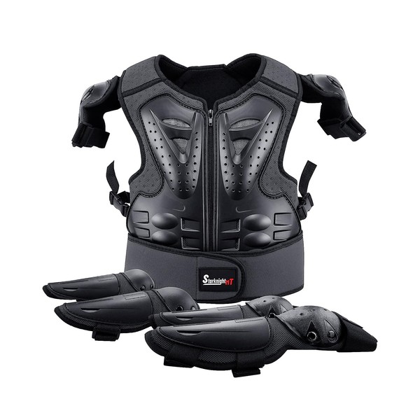 Kids Motorcycle Armor Suit Dirt Bike Gear Riding Protective Chest