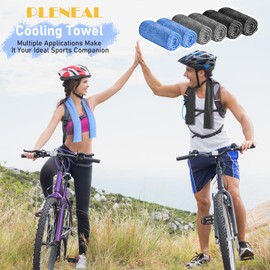 Pleneal Cooling Towels - 6 Pack Cooling Towel (40"x12"), Ice Gym Towels for Working Out, Microfiber Cooling Towels for Neck and Face, Yoga Towel for Home Gym, Workout & More Activities