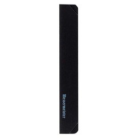 Messermeister 6” Utility Edge-Guard, Black - Fashionable & Functional Knife Protector for Utility & Slim-Blade Knives - 2 Blade Entry Notches - 6.5” x 1.1875”