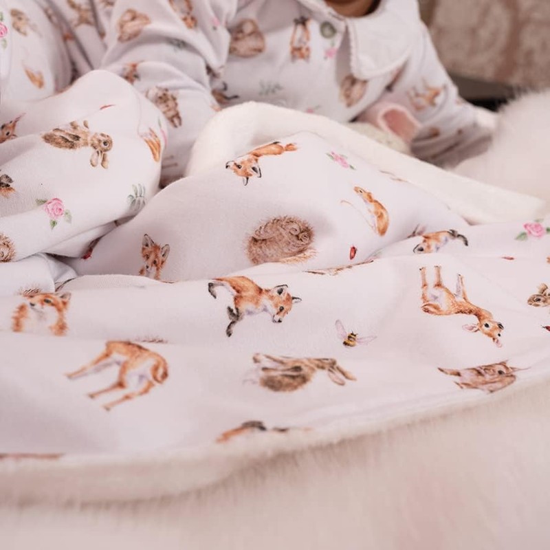 Wrendale Designs Little Forest Animals Baby Blanket