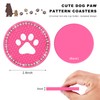 ZNDAW 2 PCS Bling Paw Car Cup Holder Coaster, 2.75