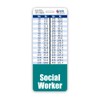 Social Worker Badge Buddy Vertical w/Height & Weight Conversion Charts