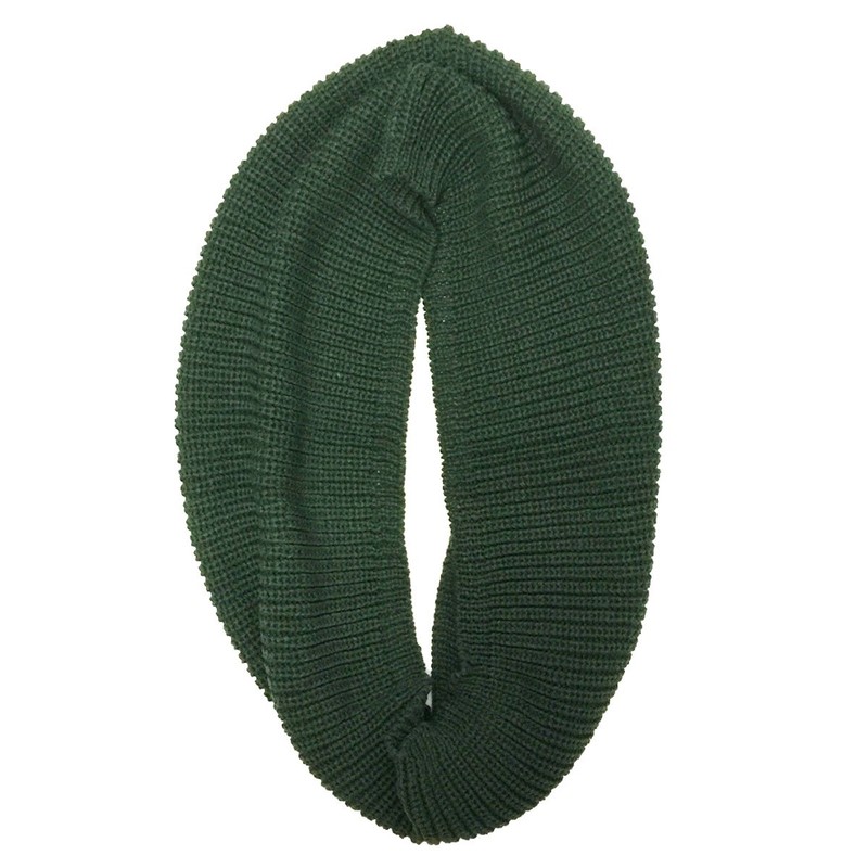 Wrapables Thick Knitted Winter Warm Infinity Scarf, Hunter Green