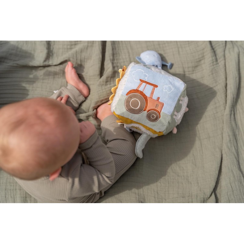 Little Dutch 8809 Fabric Activity Feeling Cube Farm - Little