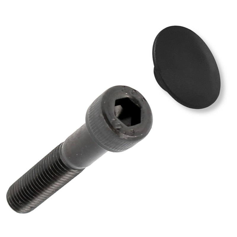 cyclingcolors 20x Screw Cover Cap M6 Black Plastic Hexagon Allen