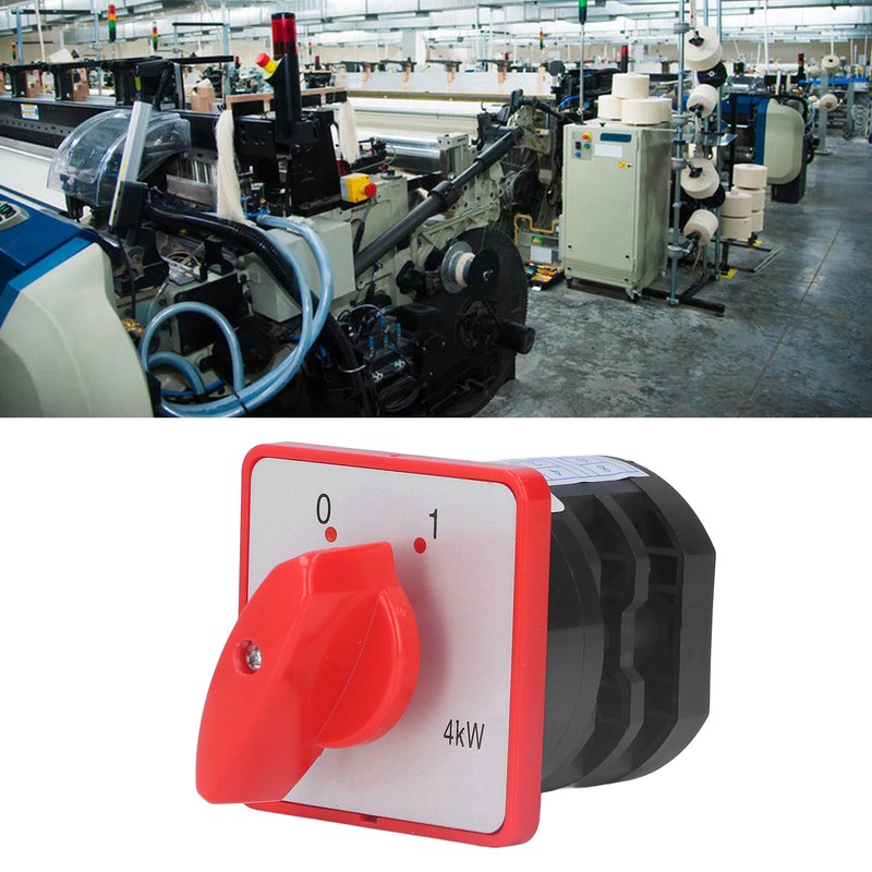 Changeover Switch PC Flame Retardant Combination Selector Switch 2 Sections