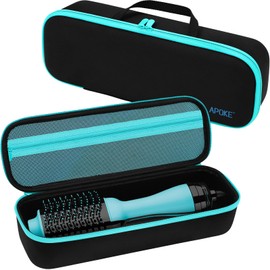 APOKE Travel Case for Revlon One Step Hair Dryer Brush, Portable Lightweight Storage Bag for All Brand Hot Tools Volumizer Hot Air Brush