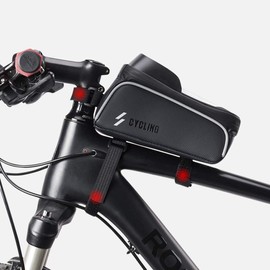 TecHong Bike Phone Mount Bag - Bicycle Cycling Waterproof Front Frame Top Tube Handlebar Bag with Touch Screen