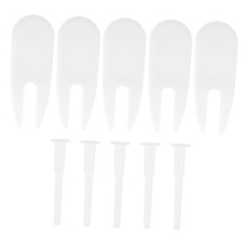 WOONEKY 10pcs Exercise Ball Plug Replacement Kit with Stopper Remover Durable Exercise Ball Pullers for Yoga Fitness and Inflatable Equipment