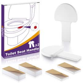 Toilet Seat Lift Handle, Toilet Lid Lifter, Avoid Touching the Toilet Lid, for Home, Office, and Toilet Training - Easy to Use, 2 Piece Set