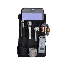 VIPERADE VE4 EDC Tool Bag, Nylon Pocket Organiser with 6 Pockets, Small Tool Organiser Pouch for Men, EDC Pocket Pouch for Torch Multitool EDC Gears