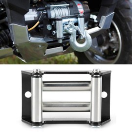 Winch Roller Fairlead, Heavy Duty 110Mm/4.3 Inch Hole Diameter Winch Cable Guide Replacement for ATV UTV, Fairlead Roller for Fairlead Side Winch Roller