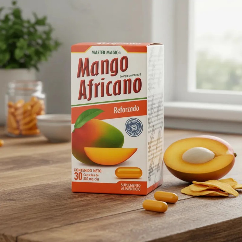 Mango Africano Reforzado Capsulas 500mg Cada Una Master Magic Trim