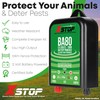 XSTOP 12 Volt Battery Powered Electric Fence Energiser XSTOP BA80 10Km Range, 0.6 Joule Output, Weatherproof Kit Includes Leads and Earth Stake. For Horses and Other Animals